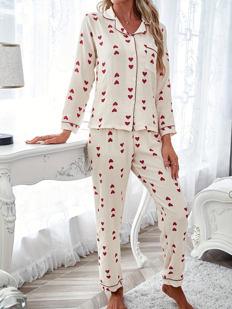 Amour | Heart Pajama Set