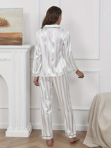 Serena | Classic Striped Satin PJ