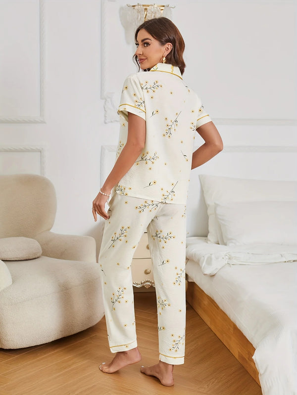 Juliette | Floral Print Pajama Set