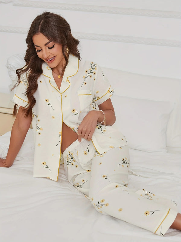 Juliette | Floral Print Pajama Set