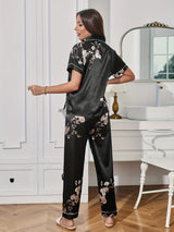 Lucinda | Bird Print Satin Pajama